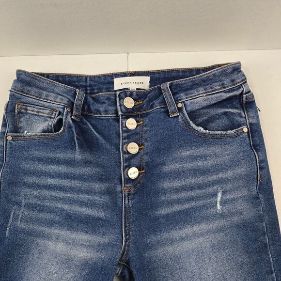 Risen Blue Flare Jeans - Picture 2 of 12